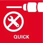 Quick Schnellwechsel: von Werkzeugaufnahme und Einsatzwerkzeug für flexibles Arbeiten