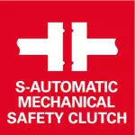 S-automatic Sicherheitskupplung: Mechanisches Entkoppeln des Antriebs bei Blockieren des Einsatzwerkzeugs für sicheres Arbeiten