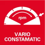 Vario-Tacho-Constamatic (VTC) - Vollwellenelektronik mit Stellrad: Zum Arbeiten mit materialgerechten Drehzahlen, die unter Last konstant bleiben