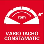 Vario-Tacho-Constamatic (VTC) - Vollwellenelektronik mit Stellrad: Zum Arbeiten mit materialgerechten Drehzahlen, die unter Last konstant bleiben