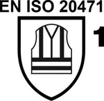 EN ISO 20471-1 Hochsichtbare Warnkleidung (0,14 m² HM und 0,10 m² RM), zugelassen auf Strassen, auf denen bis zu 30 km/h gefahren wird