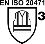 EN ISO 20471-3 Hochsichtbare Warnkleidung 0,80 m² HM und 0,20 m² RM, zugelassen auf Strassen, auf denen mehr als 60 km/h gefahren wird