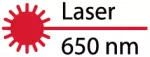 Laserweite 650 nm