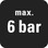 max. 6 bar
